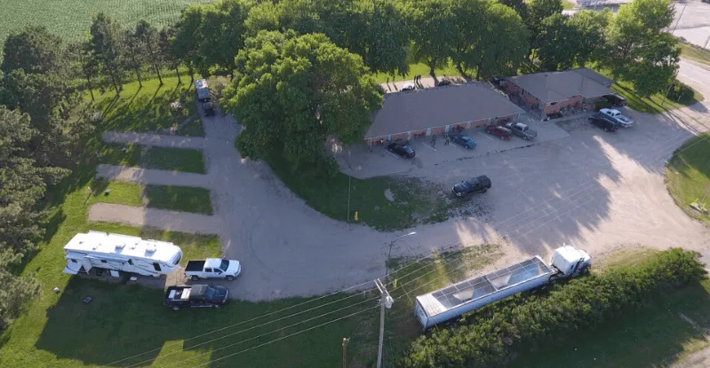 Drone shot of the RV park